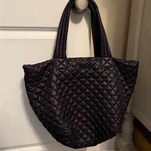 MZ Wallace Medium Deluxe Metro Tote - Black